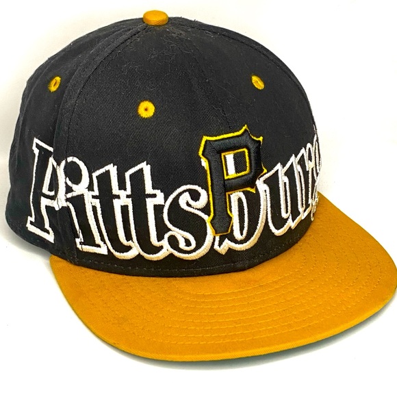 Pittsburgh Pirates MLB New Era Embroidered Script Spell Out Snapback Hat Cap OS - Picture 2 of 8